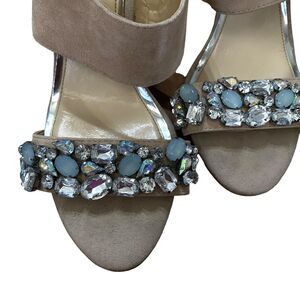 Jessica Simpson Elbella Women's Jeweled Sandals High Heels 8.5